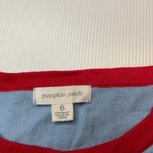 Load image into Gallery viewer, Girls Pumpkin Patch, lightweight knitted cotton cardigan, EUC, size 6,  