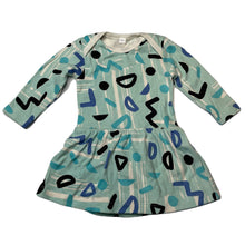 Load image into Gallery viewer, Girls Milk &amp; Masuki, organic cotton romper dress, light mark front skirt, FUC, size 00, L: 40cm