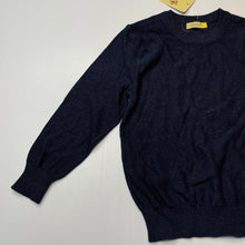 Load image into Gallery viewer, Boys Lily &amp; Dan, blue knitted cotton sweater / jumper, NEW, size 3-4,  