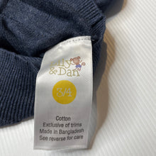 Load image into Gallery viewer, Boys Lily &amp; Dan, blue knitted cotton sweater / jumper, NEW, size 3-4,  