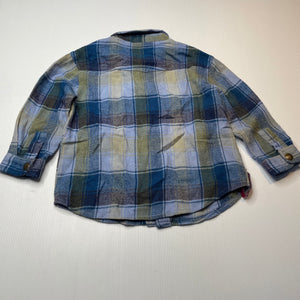 Boys Hang Ten, checked long sleeve shirt, poppers, GUC, size 4,  