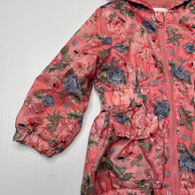 Load image into Gallery viewer, Girls Target, fleece lined floral spray jacket, GUC, size 3,  