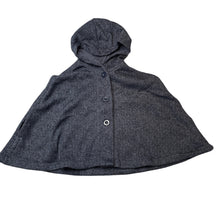 Load image into Gallery viewer, Girls H&amp;T, fleece lined hooded poncho jacket, EUC, size 6,  