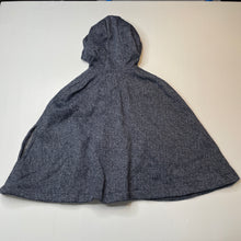Load image into Gallery viewer, Girls H&amp;T, fleece lined hooded poncho jacket, EUC, size 6,  