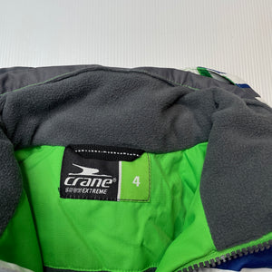 unisex Crane, Snow Extreme ski/snow jacket, EUC, size 4,  