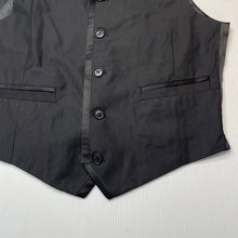 Load image into Gallery viewer, Boys SCUZZATTI, black suit/formal waistcoat/vest, EUC, size 10,  