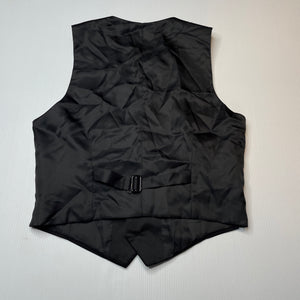 Boys SCUZZATTI, black suit/formal waistcoat/vest, EUC, size 10,  
