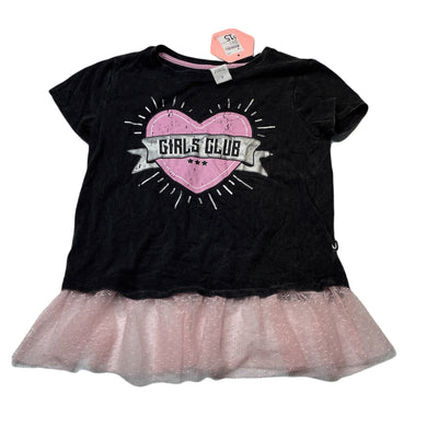 Girls Target, lace trim cotton t-shirt / top, NEW, size 7,  