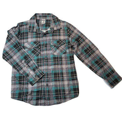 Boys Urban Supply, flannel cotton long sleeve shirt, EUC, size 10,  