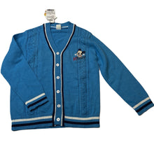 Load image into Gallery viewer, Boys Disney, Mickey Mouse knitted cotton cardigan/sweater, armpit to armpit: 38cm, shoulder to cuff: 40cm, NEW, size 6,  