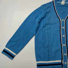 Load image into Gallery viewer, Boys Disney, Mickey Mouse knitted cotton cardigan/sweater, armpit to armpit: 38cm, shoulder to cuff: 40cm, NEW, size 6,  