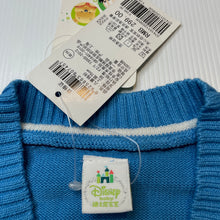 Load image into Gallery viewer, Boys Disney, Mickey Mouse knitted cotton cardigan/sweater, armpit to armpit: 38cm, shoulder to cuff: 40cm, NEW, size 6,  