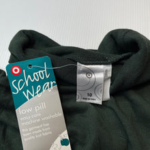 Load image into Gallery viewer, unisex Target, bottle green school skivvy, NEW, size 10,  