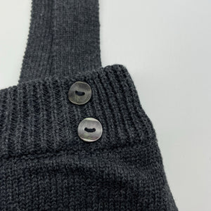 Girls Bel & Bow, grey knitted casual dress, EUC, size 2, L: 48cm