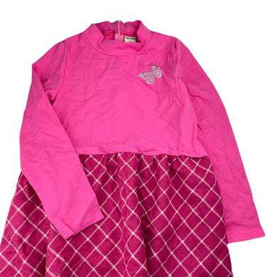Girls Maru Maru, spliced lined long sleeve dress, EUC, size 12, L: 75cm