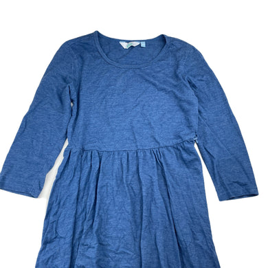 Girls Tilii, blue marle 3/4 sleeve dress, EUC, size 12, L: 74cm at front
