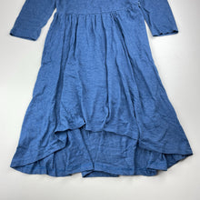 Load image into Gallery viewer, Girls Tilii, blue marle 3/4 sleeve dress, EUC, size 12, L: 74cm at front