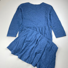 Load image into Gallery viewer, Girls Tilii, blue marle 3/4 sleeve dress, EUC, size 12, L: 74cm at front
