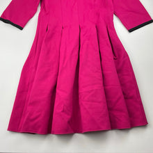 Load image into Gallery viewer, Girls pink, 3/4 sleeve dress, no size, armpit to armpit: 35cm, EUC, size 9-10, L: 73cm