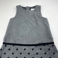 Load image into Gallery viewer, Girls EPK, lined grey soft feel dress, NEW, size 6, L: 58cm
