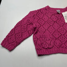 Load image into Gallery viewer, Girls Target, pink knitted cotton sweater / jumper, NEW, size 3,  