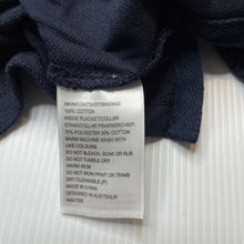 Load image into Gallery viewer, Boys Bardot Junior, navy cotton long sleeve polo top, NEW, size 2,  