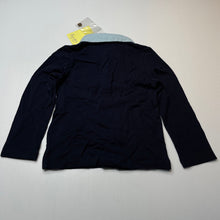 Load image into Gallery viewer, Boys Bardot Junior, navy cotton long sleeve polo top, NEW, size 2,  