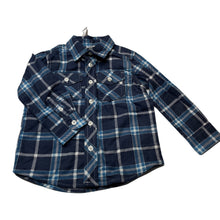 Load image into Gallery viewer, Boys H&amp;T, flannel cotton long sleeve shirt, NEW, size 2,  