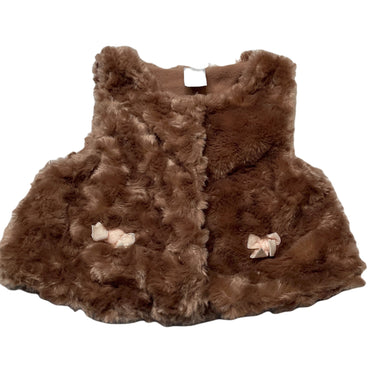 Girls Vitamins Baby, fleece lined faux fur vest, GUC, size 2,  