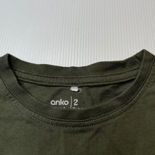 Load image into Gallery viewer, Boys Anko, khaki cotton long sleeve top, GUC, size 2,  