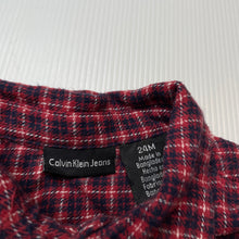Load image into Gallery viewer, Boys Calvin Klein, flannel cotton long sleeve shirt, GUC, size 2,  