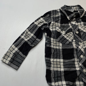 Boys H&T, flannel cotton long sleeve shirt, EUC, size 3,  
