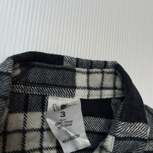 Boys H&T, flannel cotton long sleeve shirt, EUC, size 3,  