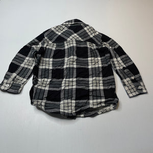 Boys H&T, flannel cotton long sleeve shirt, EUC, size 3,  