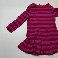 Load image into Gallery viewer, Girls Mothercare, striped cotton casual dress, EUC, size 1, L: 40cm