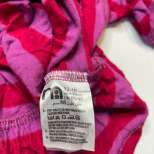 Load image into Gallery viewer, Girls Mothercare, striped cotton casual dress, EUC, size 1, L: 40cm