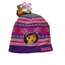 Load image into Gallery viewer, Girls Nickelodeon, Dora the Explorer knitted hat / beanie, NEW, size 3-6,  