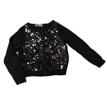 Load image into Gallery viewer, Girls H&amp;M, knitted cotton cardigan, sequins, GUC, size 3-4,  