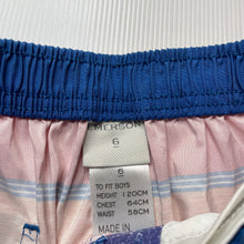 Load image into Gallery viewer, Boys Emerson, lightweight board shorts, elasticated, GUC, size 6,  