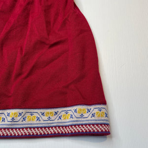 Girls knitted, skirt, elasticated, L: 39cm, W: 25cm across unstretched, EUC, size 6-7,  