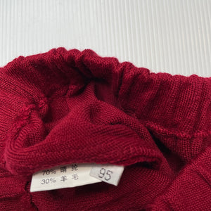 Girls knitted, skirt, elasticated, L: 39cm, W: 25cm across unstretched, EUC, size 6-7,  