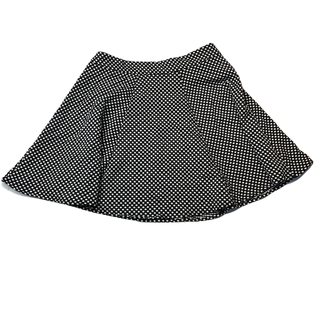 Girls Tilii, black & white spot skirt, L: 40cm, *adjustable elastic missing*, W: 34cm across, FUC, size 12,  