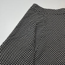 Load image into Gallery viewer, Girls Tilii, black &amp; white spot skirt, L: 40cm, *adjustable elastic missing*, W: 34cm across, FUC, size 12,  
