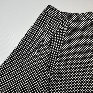 Girls Tilii, black & white spot skirt, L: 40cm, *adjustable elastic missing*, W: 34cm across, FUC, size 12,  
