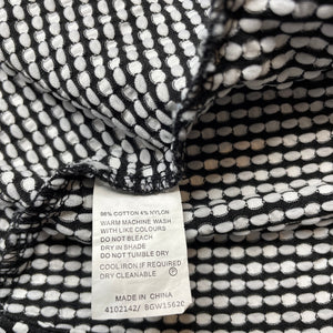 Girls Tilii, black & white spot skirt, L: 40cm, *adjustable elastic missing*, W: 34cm across, FUC, size 12,  
