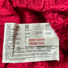 Load image into Gallery viewer, Girls Esprit, red chunky knit wool blend cardigan, NEW, size 4-5,  