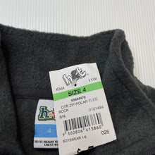 Load image into Gallery viewer, Boys H&amp;T, grey fleece sweater / jumper, NEW, size 4,  
