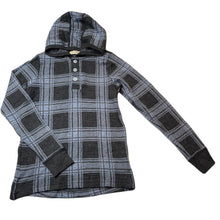 Load image into Gallery viewer, unisex Lily &amp; Dan, merino wool lightweight knit hooded top, EUC, size 6,  