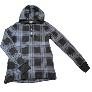 unisex Lily & Dan, merino wool lightweight knit hooded top, EUC, size 6,  