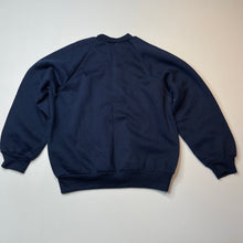 Load image into Gallery viewer, unisex LUPCO, navy fleece lined sweater / jumper, EUC, size 10,  